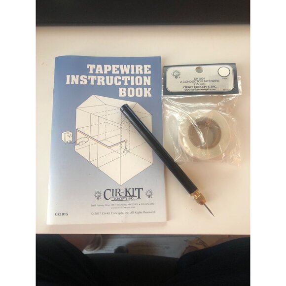 Cir-Kit Concepts CK1001 2 Conductor Tapewire Kit: 15' Roll Instruction Book & To - Picture 1 of 3